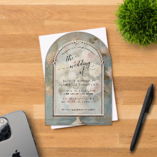 Invitations En Acrylique Bouquet de Rose Vintage française élégant