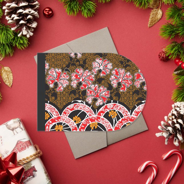 Invitations En Acrylique Carton d'invitation en acrylique japonais Luxe rou (Insitu (vacances))