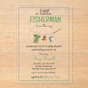Invitations En Acrylique Carton d'invitation pour Baby Shower en acrylique