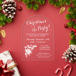 Invitations En Acrylique Cartons d'invitation transparents en acrylique pou