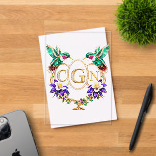Invitations En Acrylique CGN Colibri Toutes Lettres Mariage Personnalisé