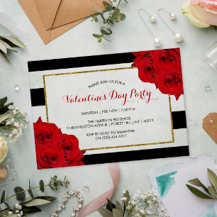 Invitations En Acrylique Chic Moderne Luxe Saint Valentin