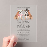 Chiots de mariage mignons Bouledogue anglais
