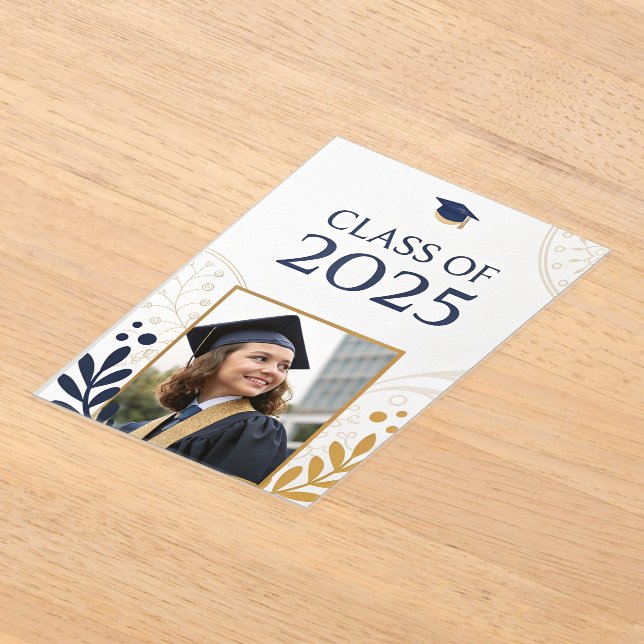 Invitations En Acrylique Classe élégante de design 2025 (Poser)