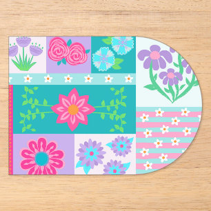 Invitations En Acrylique Conception de fleurs vibrantes en fleurs