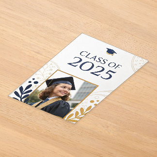 Invitations En Acrylique Conception élégante de la promotion 2025