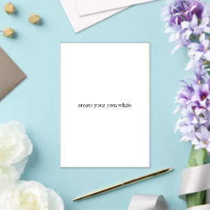 Invitations En Acrylique créez votre propre blanc