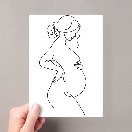 Invitations En Acrylique Dessin minimaliste moderne d'art abstrait en ligne
