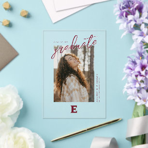 Invitations En Acrylique Diplôme de l'Université Elon