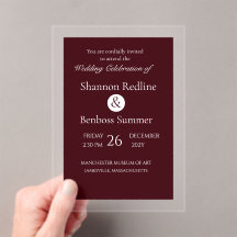 Elegant Burgundy Minimalist