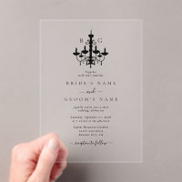 Élégant lustre noir blanc Mariage
