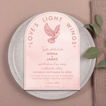 Elégant minimal roméo et Juliette Citation rose