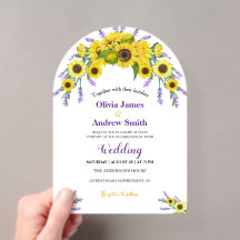 Élégante fête de mariage aux tournesols et lavande