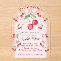 Elle noue la mariée cerise Coquette