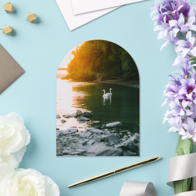 Invitations En Acrylique Enregistrer La Date/Le Mariage (Insitu (Mariage))