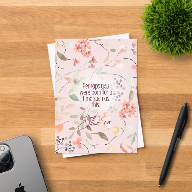 Invitations En Acrylique Esther 4:14 Bible chrétienne Verse Art (Insitu (Carte d'invitation))