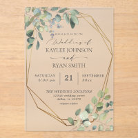Eucalyptus rustique & Mariage de trame or