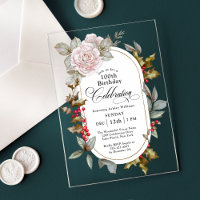 Fête d'anniversaire florale féminine de décembre 1