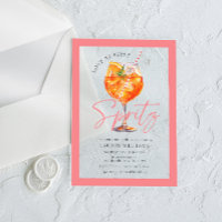 Fête des mariées Aperol Spritz couleur rose