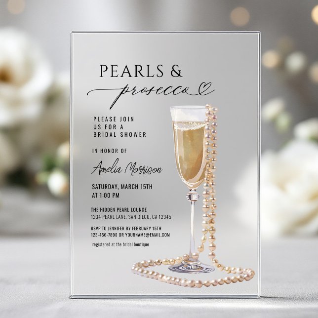 Invitations En Acrylique Fête des mariées de perles et de poursuites Champa (Créateur téléchargé)