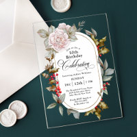 Floral féminin Décembre 50 Anniversaire Célébratio