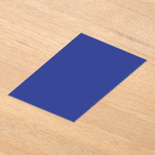 Invitations En Acrylique Fond uni bleu foncé   Design minimaliste audacieux
