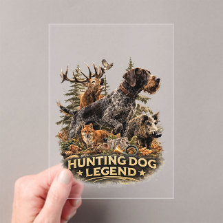 Invitations En Acrylique German Wirehaired Pointer