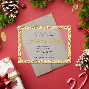 Invitations En Acrylique Gold Parties scintillant Corporate Fête Frosted