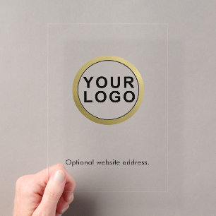 Invitations En Acrylique Grand logo de site Web d'entreprise pour événement