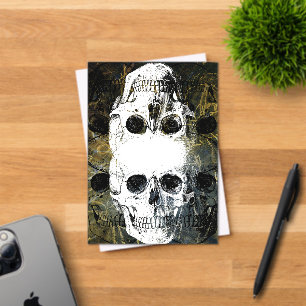 Invitations En Acrylique Horreur d'Halloween - Explosion de graffiti 3 crân