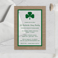 Jour de la Saint-Patrick Trèfle Vert & Toile de Ju