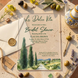 Invitations En Acrylique La Dolce Vita Vue Italienne Baby Shower