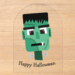 Invitations En Acrylique La tête du monstre Frankenstein