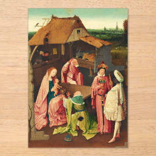 Invitations En Acrylique L'Adoration des mages par Jérôme Bosch