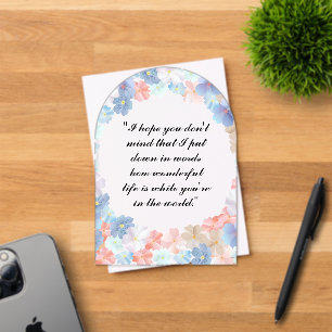 Invitations En Acrylique L'amour pur comme Fleur