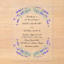 Lavender Florals Violet Mariage