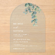 Leaves Watercolor Flowers Clear Arch