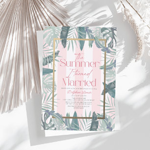 Invitations En Acrylique L'Été J'Ai Transformé La Fête des mariées De Resor