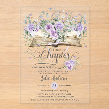 Lilas Violet Floral Livre Chapitre Suivant Mariage