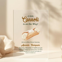 Little Cannoli Neutral Beige Italian Baby Shower