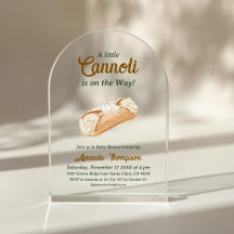 Little Cannoli Neutral Beige Italian Baby Shower