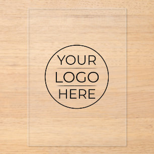 Invitations En Acrylique Logo de marque d'entreprise moderne