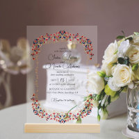 Luxe Artistique Botanique Floral Mariage Paisley