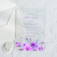 Magnifique Lavande violette Mariage Floral