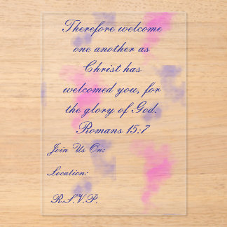Invitations En Acrylique Marble acrylic invite
