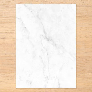 Invitations En Acrylique Marbre Blanc