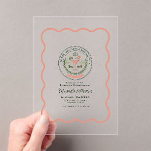 Invitations En Acrylique Margs Mallards & Matrimony Enterrement de vie de j
