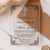 Mariage Croix Celtique Noire