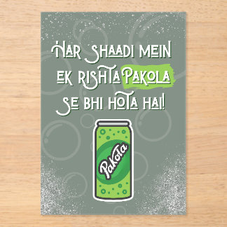 Invitations En Acrylique Mariage Desi