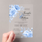 Mariage élégant Marine Bleu Roses Floral thème